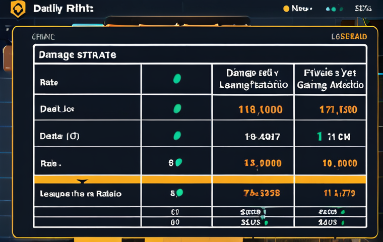 **
Prompt: "Close-up of a detailed spreadsheet or dashboard displaying battle statistics (attack rate, damage dealt, win/loss ratio) from a League of Legends: Wild Rift (or similar mobile MOBA game). Emphasize data visualization and analysis. Urdu text overlayed on the data, highlighting key metrics."
**