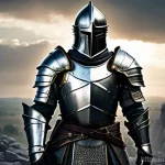 리니지M 클래스별 스탯 설정 - **A Powerful Knight in a Defensive Stance:**
"Generate an image of a formidable male Knight, cla...