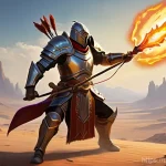 리니지M 희귀 몬스터 잡는 법 - **Prompt 1: Chromie Hunt in Barren Lands**
"A group of three Lineage M adventurers, consisting o...