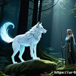 리니지M 소환수 스킬 트리 - **Prompt 1: The Ethereal Guardian Summoner**
"A powerful female summoner, standing majestically,...