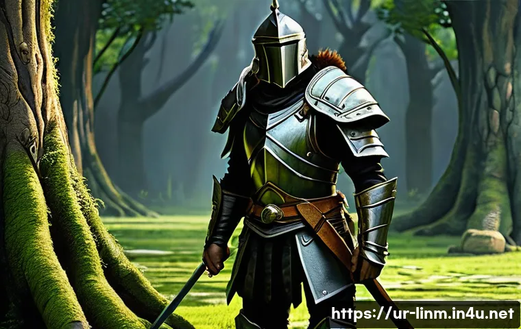 리니지M 경험치 사냥터 추천 - **Prompt 1: Saiha's Sanctuary Explorer**
"A determined male warrior, in his late teens or early ...